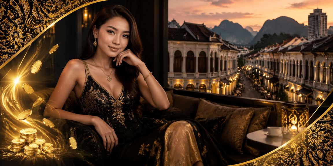 Pengguna dari Ipoh menyemak bonus cashback pada telefon pintar dengan corak batik