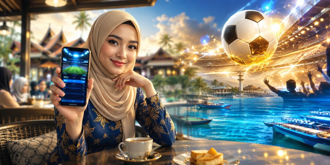 Peminat sukan dari Kota Bharu menyemak odds pertaruhan badminton pada telefon pintar