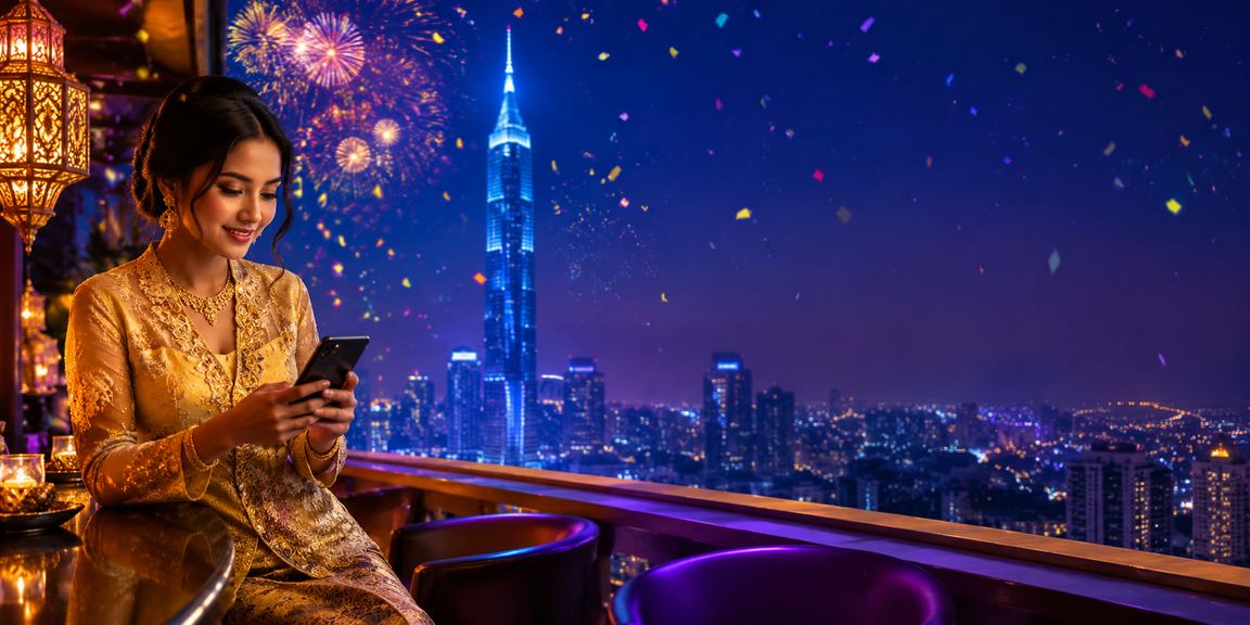 Pengguna wanita Kuala Lumpur menuntut bonus kasino pada telefon pintar